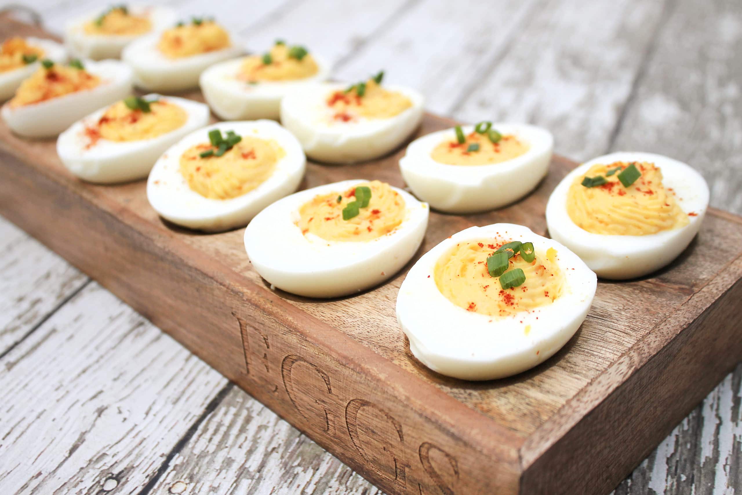 Pressure Cooker Deviled Eggs