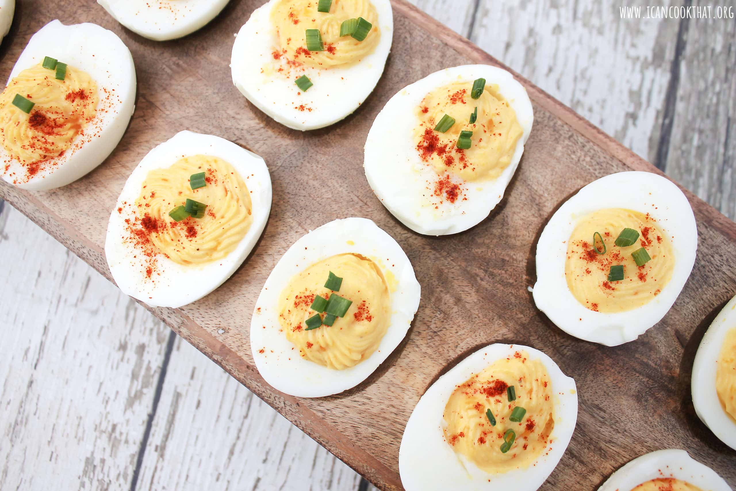 Pressure Cooker Deviled Eggs