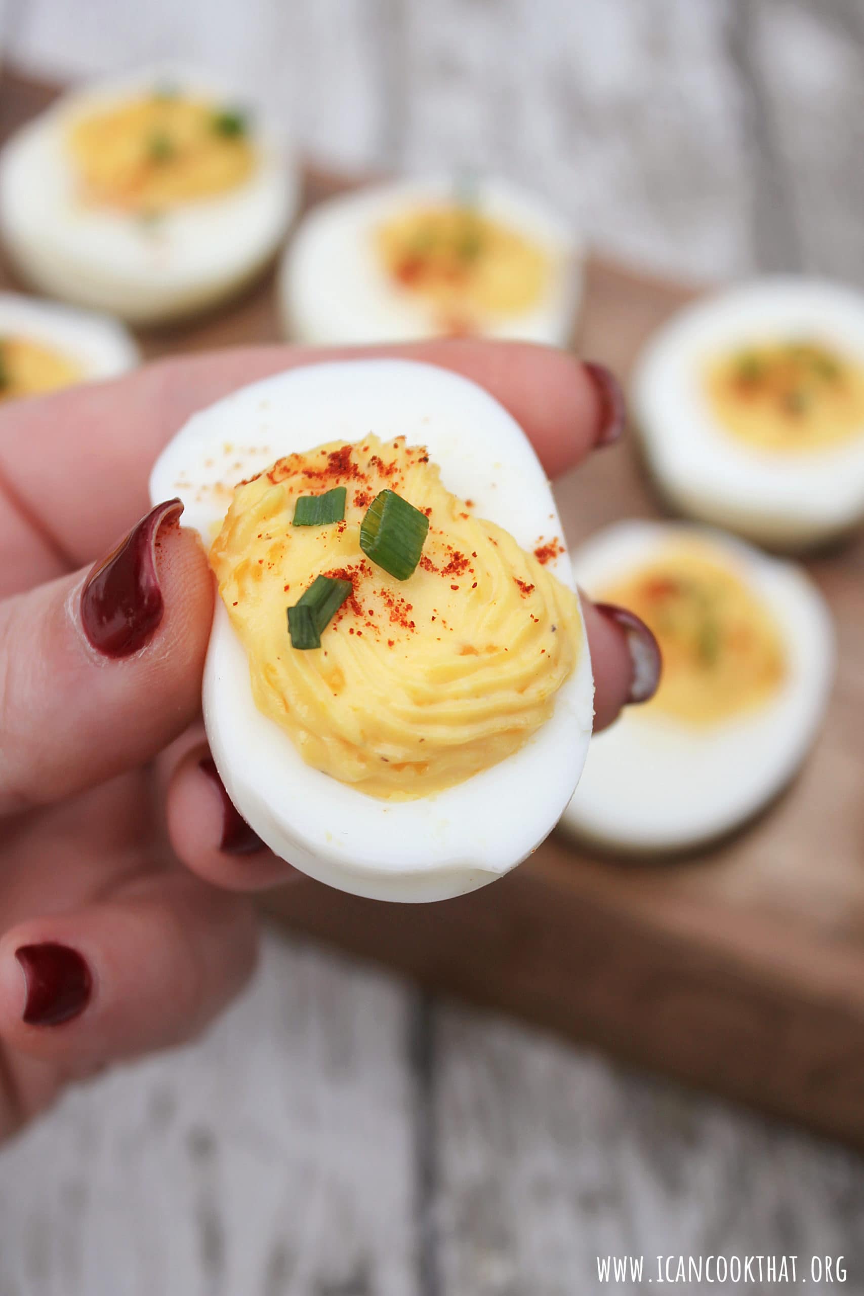 Pressure Cooker Deviled Eggs