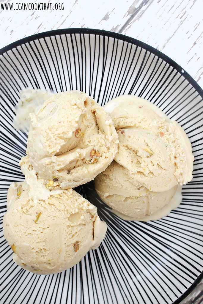 Homemade Pistachio Ice Cream