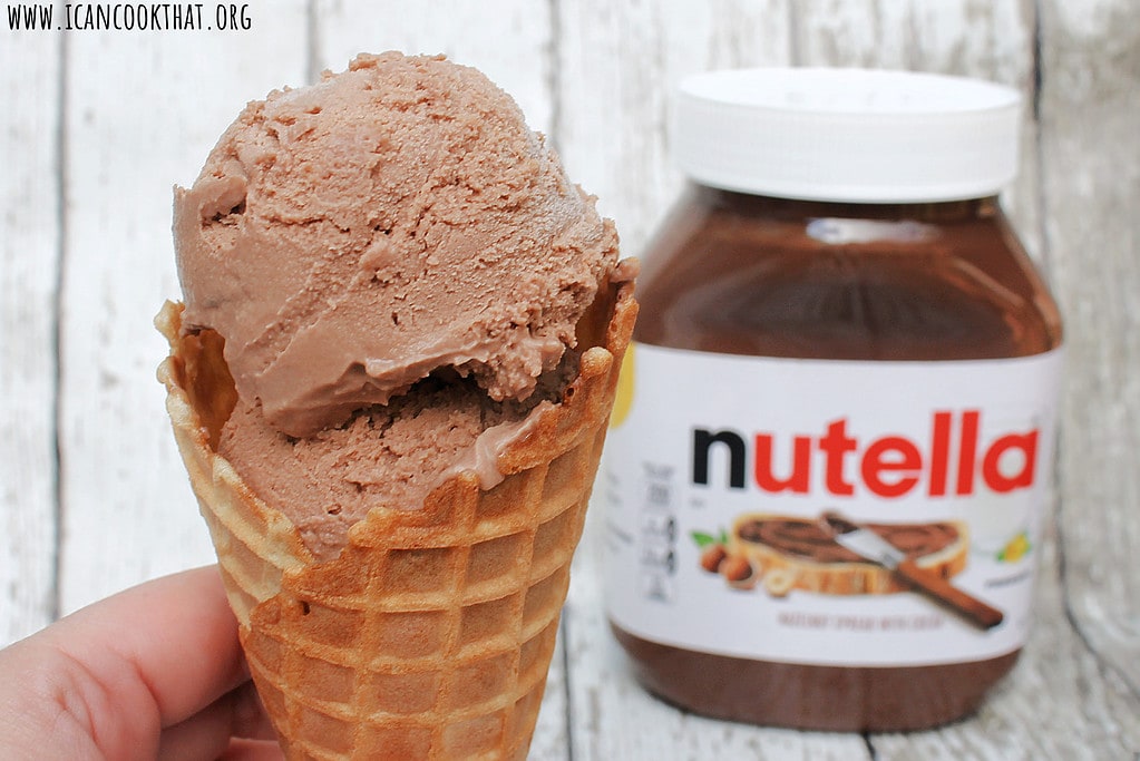 Homemade Nutella Ice Cream