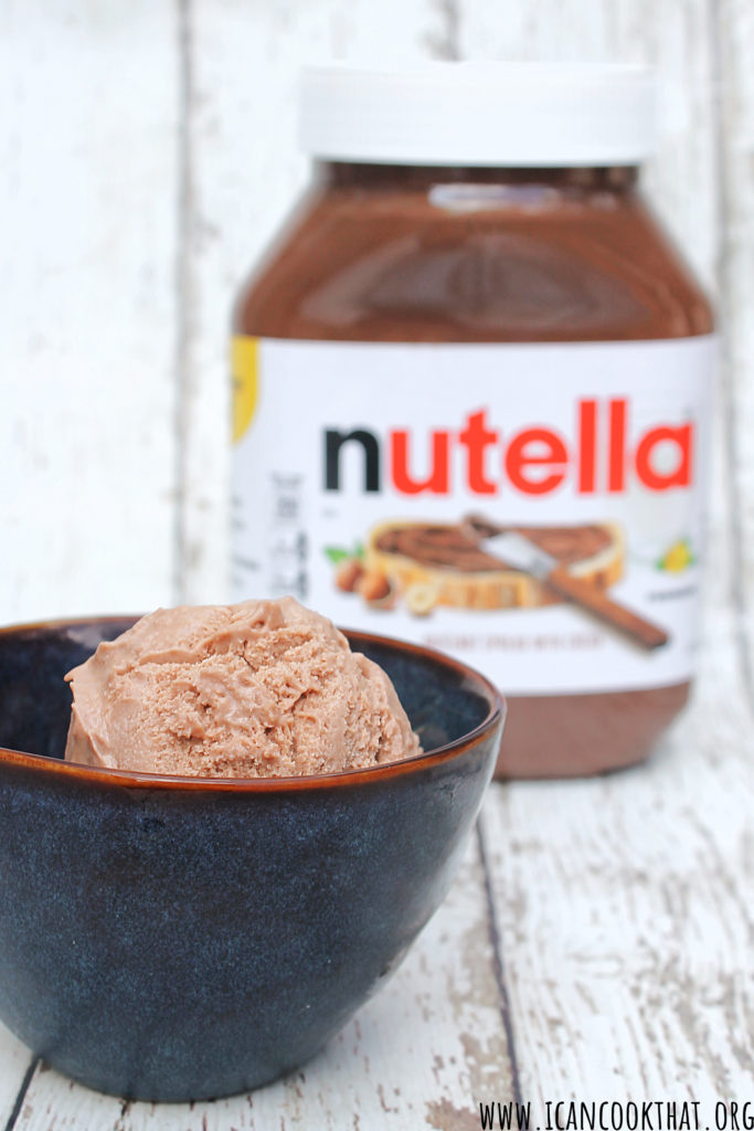 Homemade Nutella Ice Cream