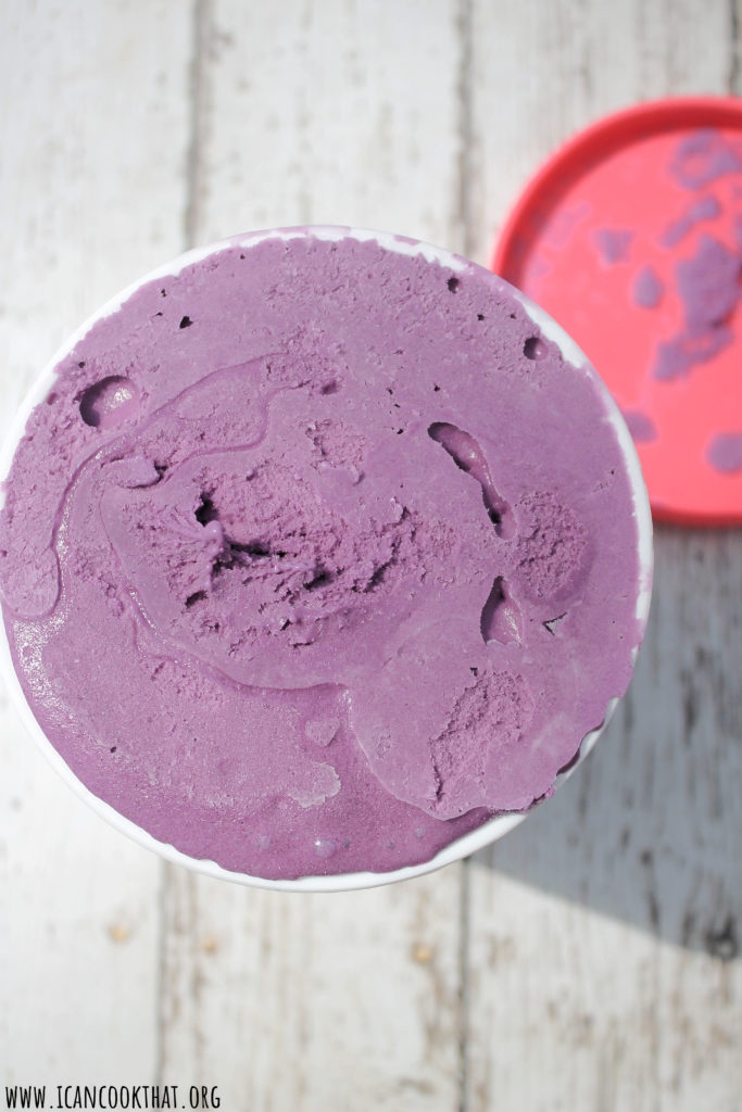 Homemade Ube Ice Cream