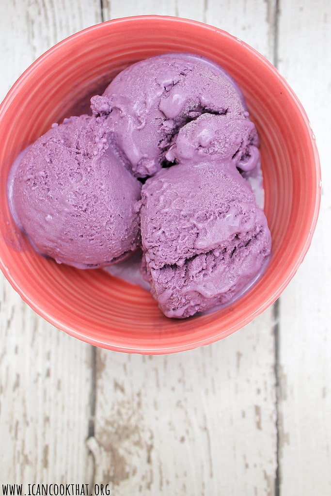 Homemade Ube Ice Cream