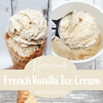 Homemade French Vanilla Ice Cream