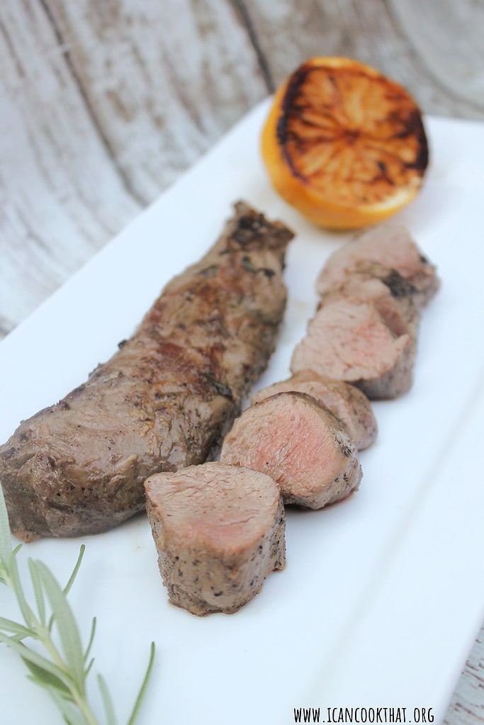 Grilled Rosemary Lamb Tenderloin