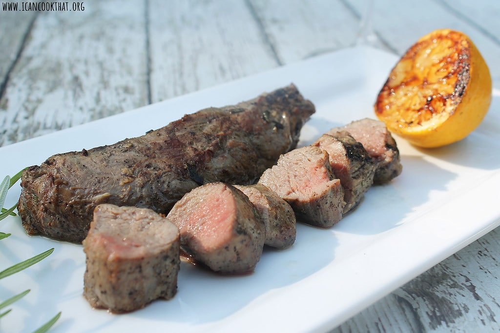 Grilled Rosemary Lamb Tenderloin