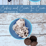 Homemade Cookies and Cream Ice Cream