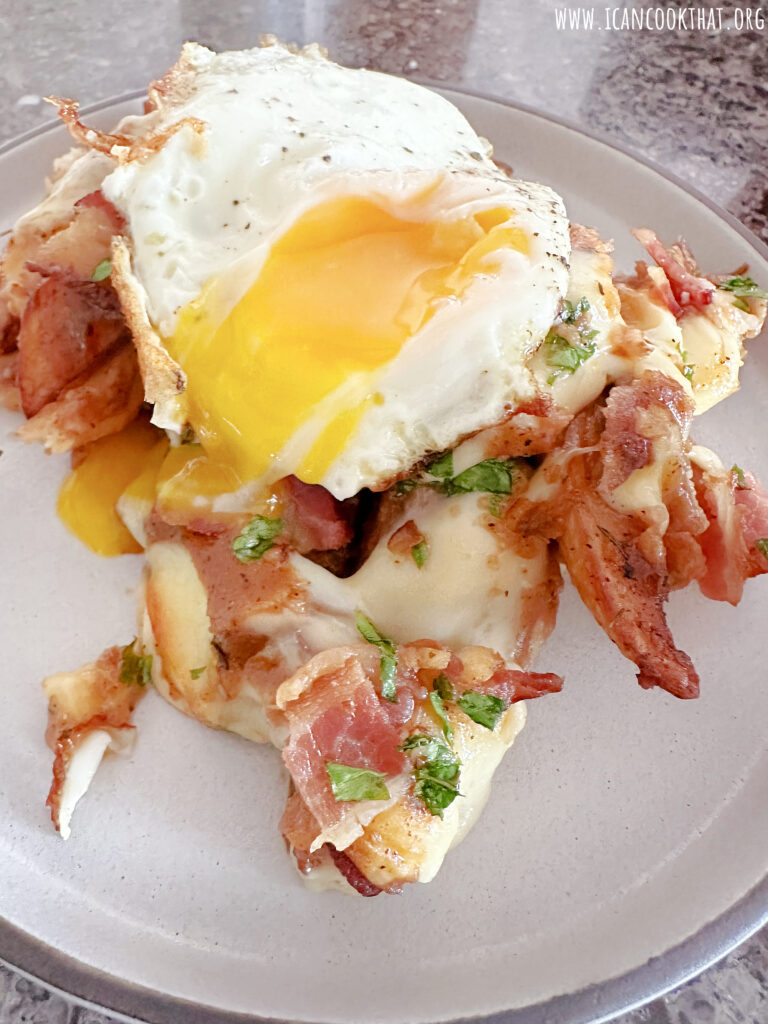 Homemade Poutine with an Over Easy Egg