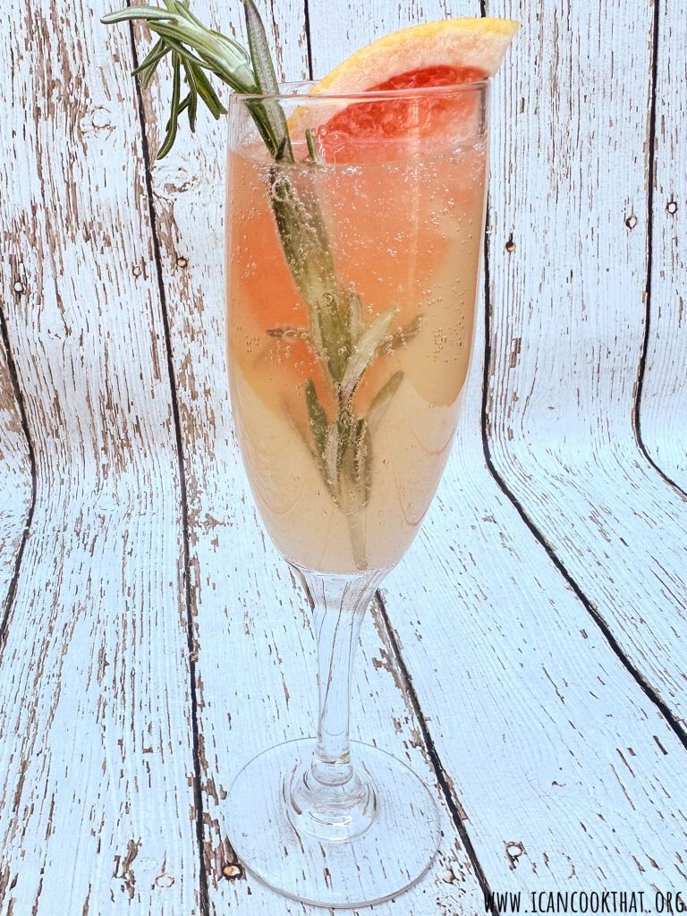 Rosemary Grapefruit Prosecco Cocktail