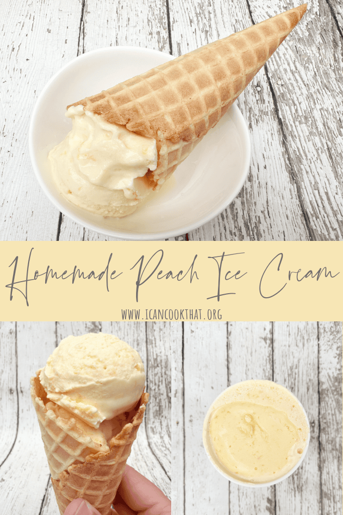 Homemade Peach Ice Cream