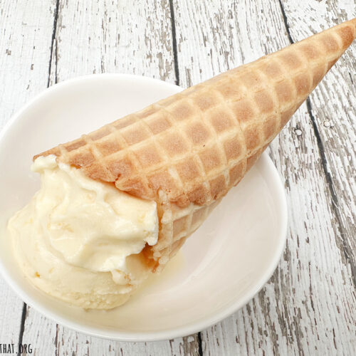 Homemade Peach Ice Cream