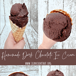 Homemade Dark Chocolate Ice Cream