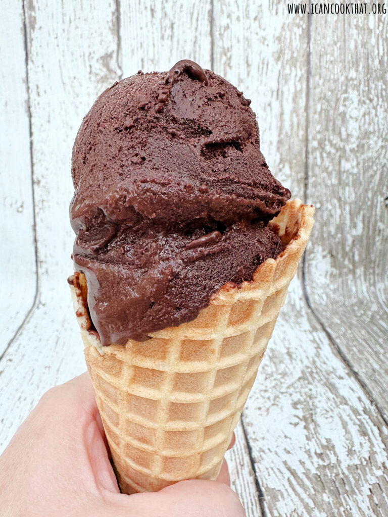 Homemade Dark Chocolate Ice Cream