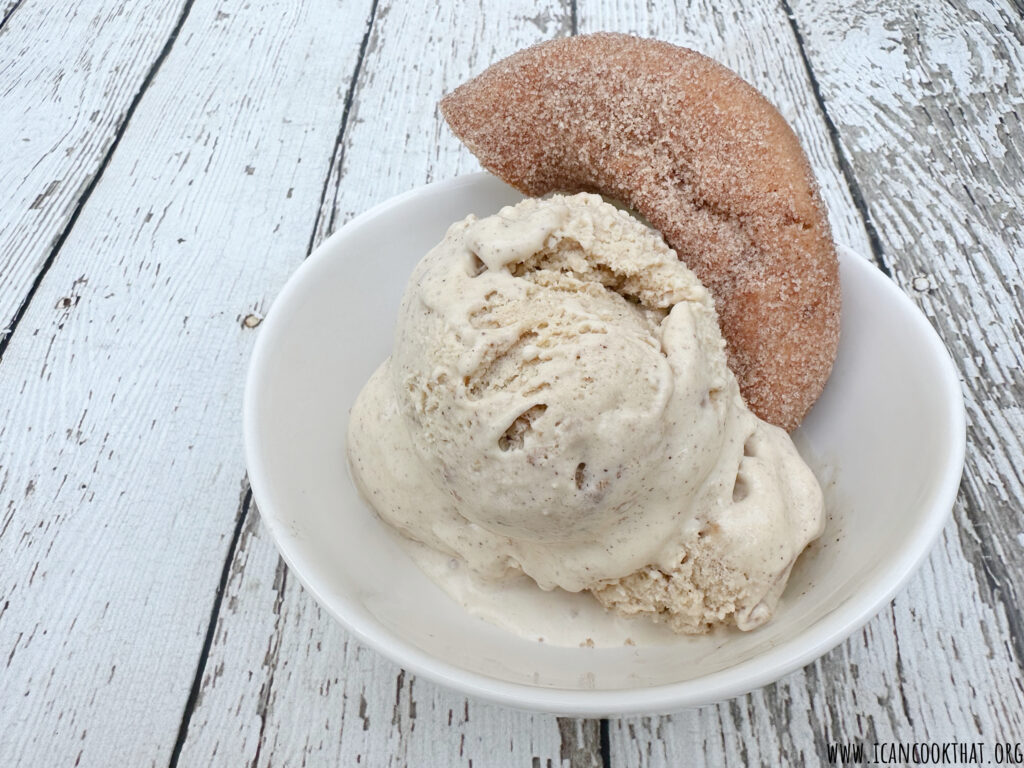 Homemade Apple Cider Donut Ice Cream