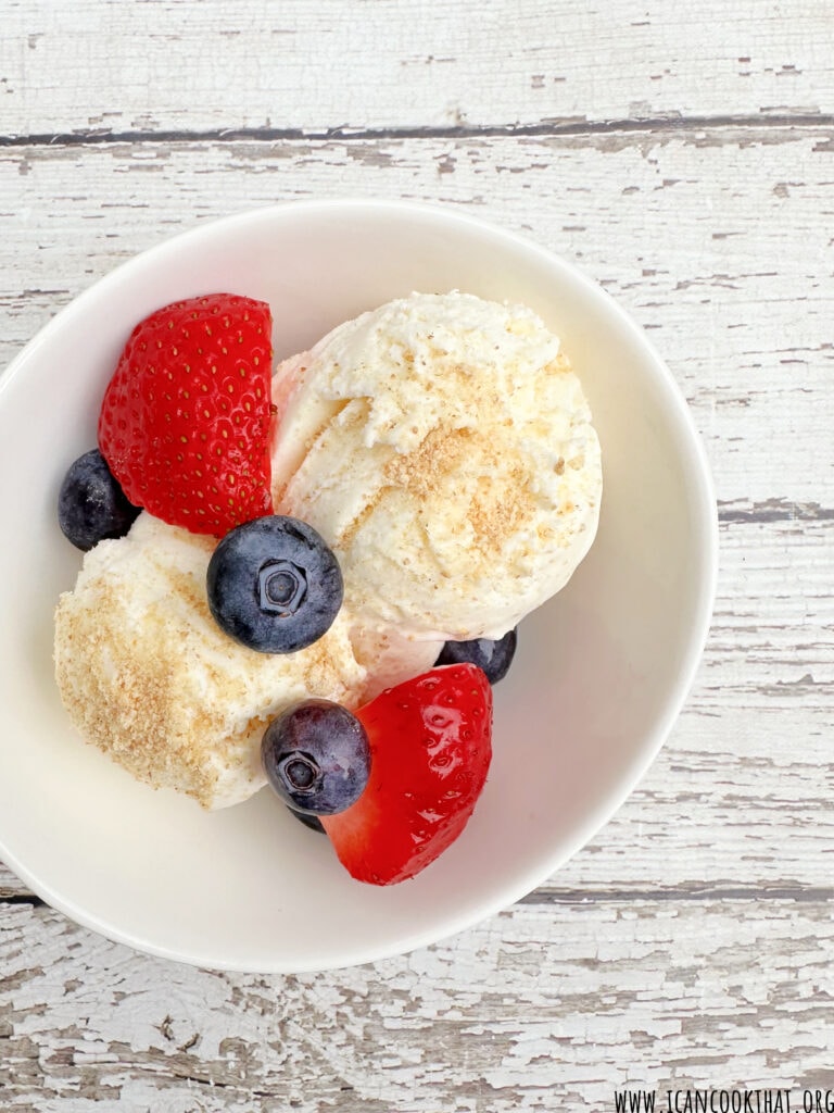 Homemade Cheesecake Ice Cream