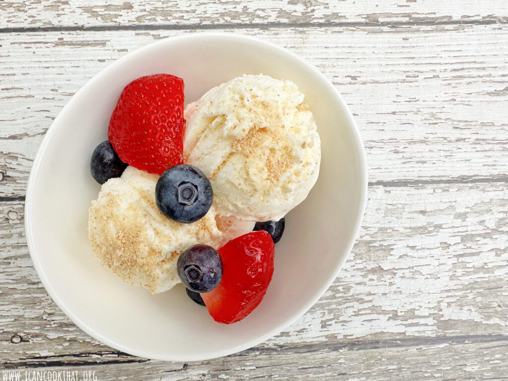 Homemade Cheesecake Ice Cream