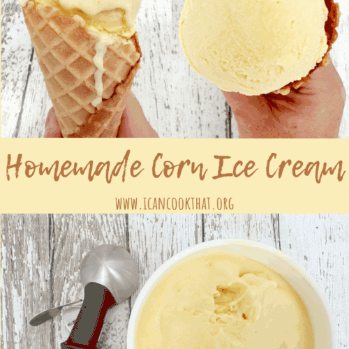 Homemade Corn Ice Cream
