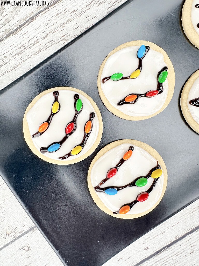 Christmas Lights Sugar Cookies