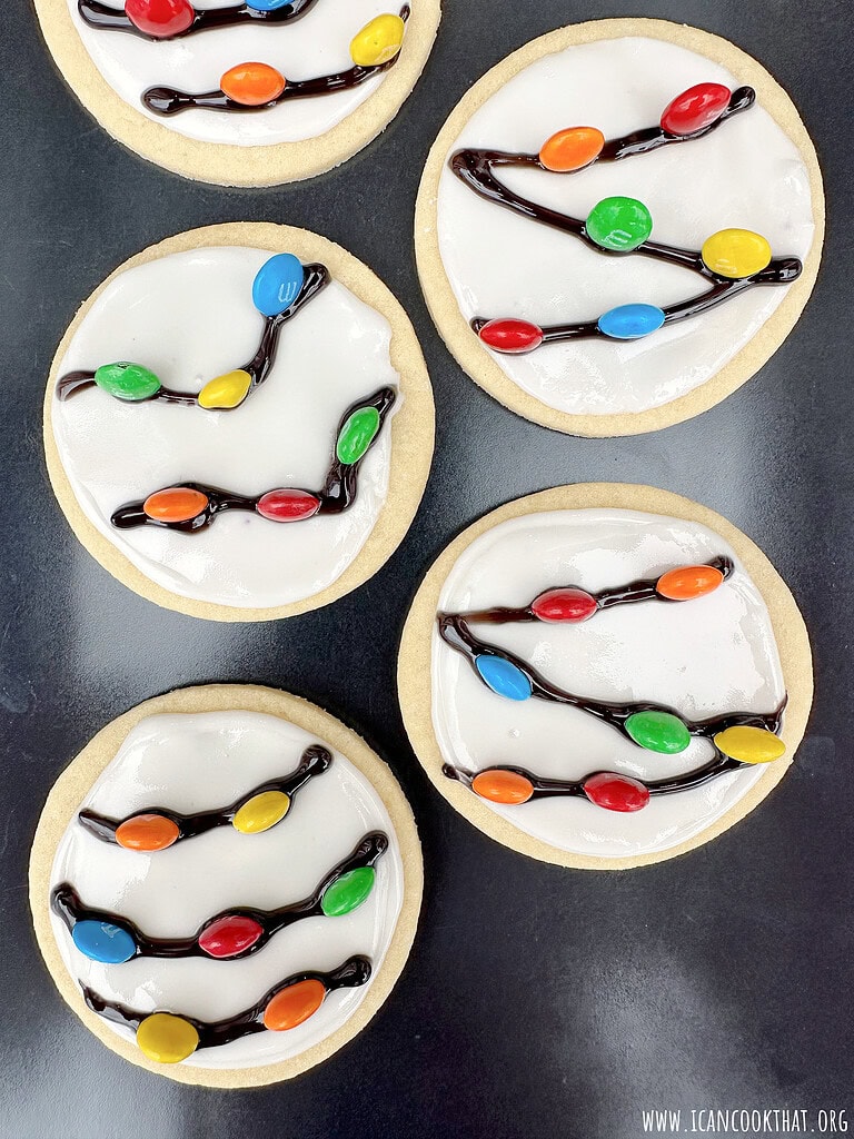 Christmas Lights Sugar Cookies