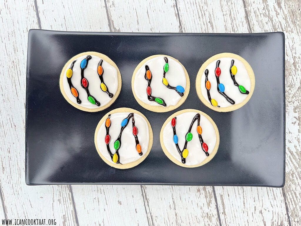 Christmas Lights Sugar Cookies