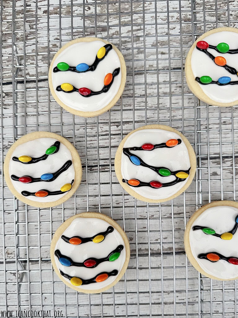Christmas Lights Sugar Cookies