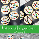 Christmas Lights Sugar Cookies