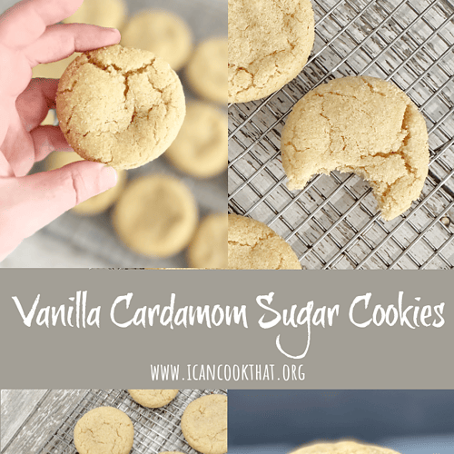 Vanilla Cardamom Sugar Cookies
